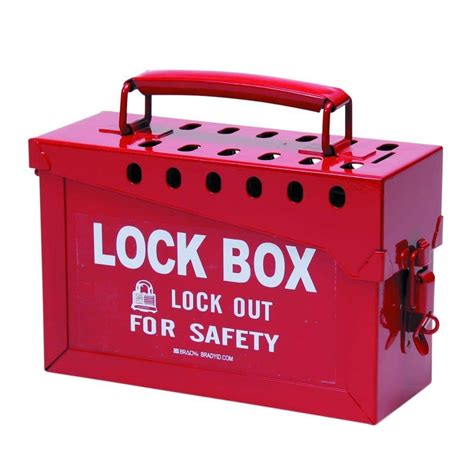 lockable metal box|metal box with padlock hole.